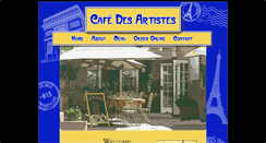 Desktop Screenshot of cafedesartistessf.com